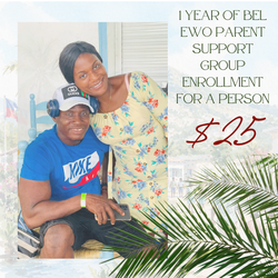 1 Year of Bel Ewo Parent Support Group Enrollment for a Person
