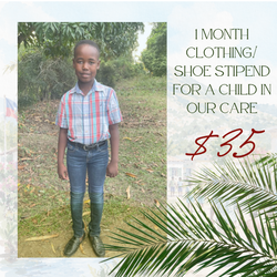 1 Month Clothing/Shoe Stipend for a Child in Our Care