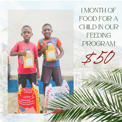 1 Month of Food for a Child in Our Feeding Program