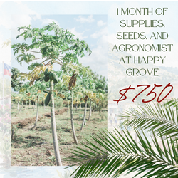 1 Month of Supplies, Seeds, and Agronomist at Happy Grove